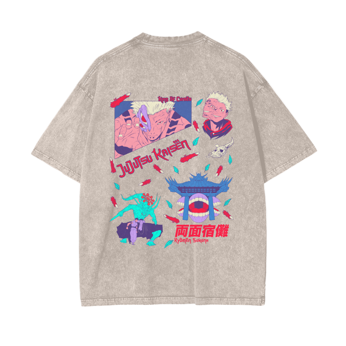 King of Curses Oversized Vintage T-Shirt - ChibiBytes